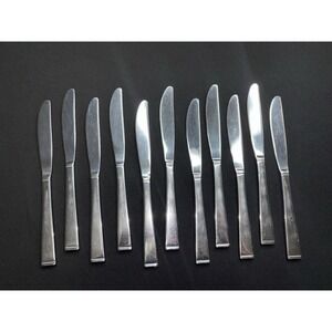Wallace Georgetown Stainless Silverware Korea - Dinner Knife Lot Of 11 Knives